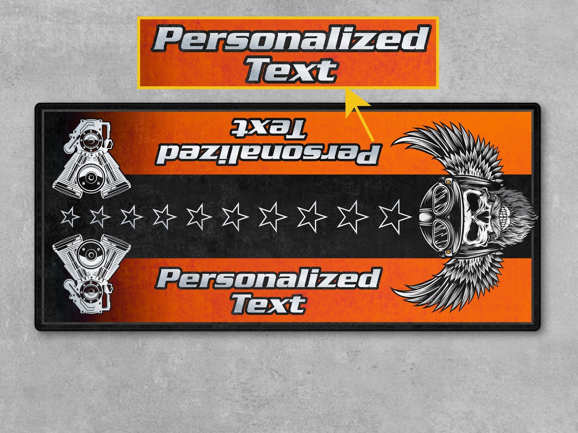 Motorcycle Mat for Motorcycle "The Sound of Power" - MM734