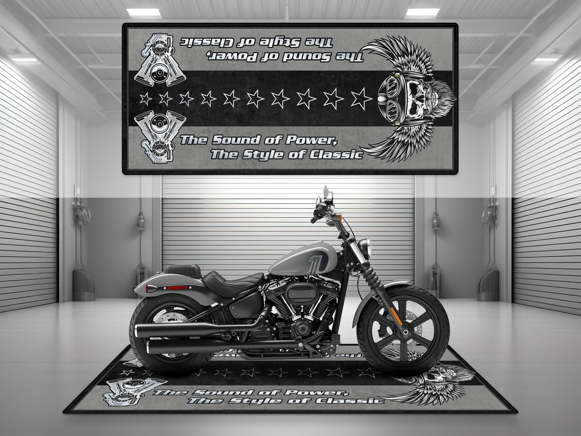 Motorcycle Mat for Motorcycle "The Sound of Power" - MM734
