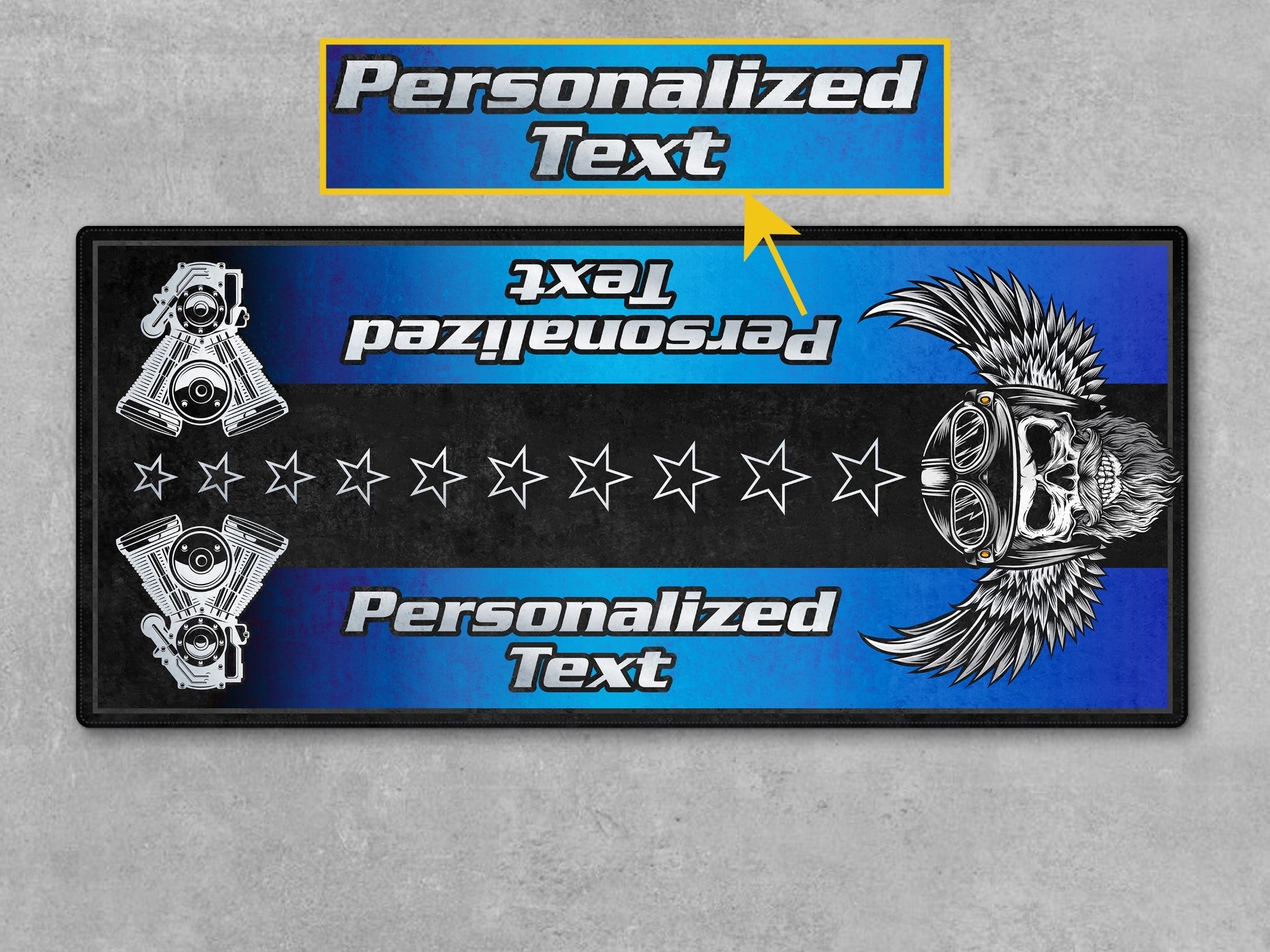 Motorcycle Mat for Motorcycle "The Sound of Power" - MM734