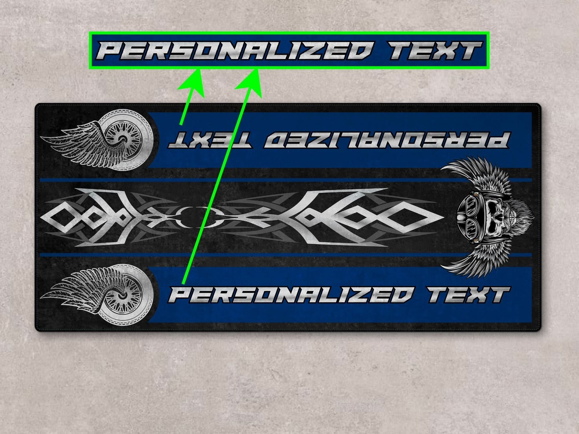 Motorcycle Mat For Cruiser Motorcycle "The Lord of Cool" - MM738