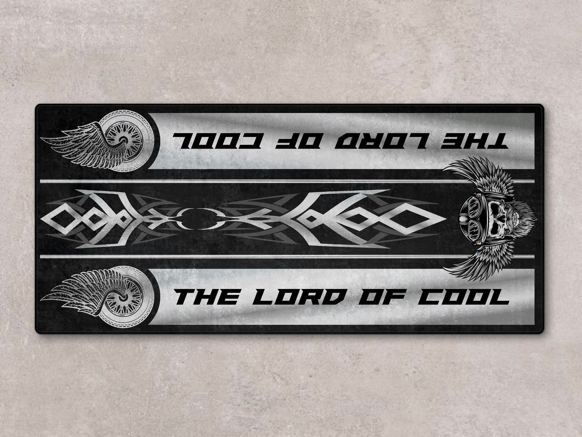 Motorcycle Mat For Cruiser Motorcycle "The Lord of Cool" - MM738