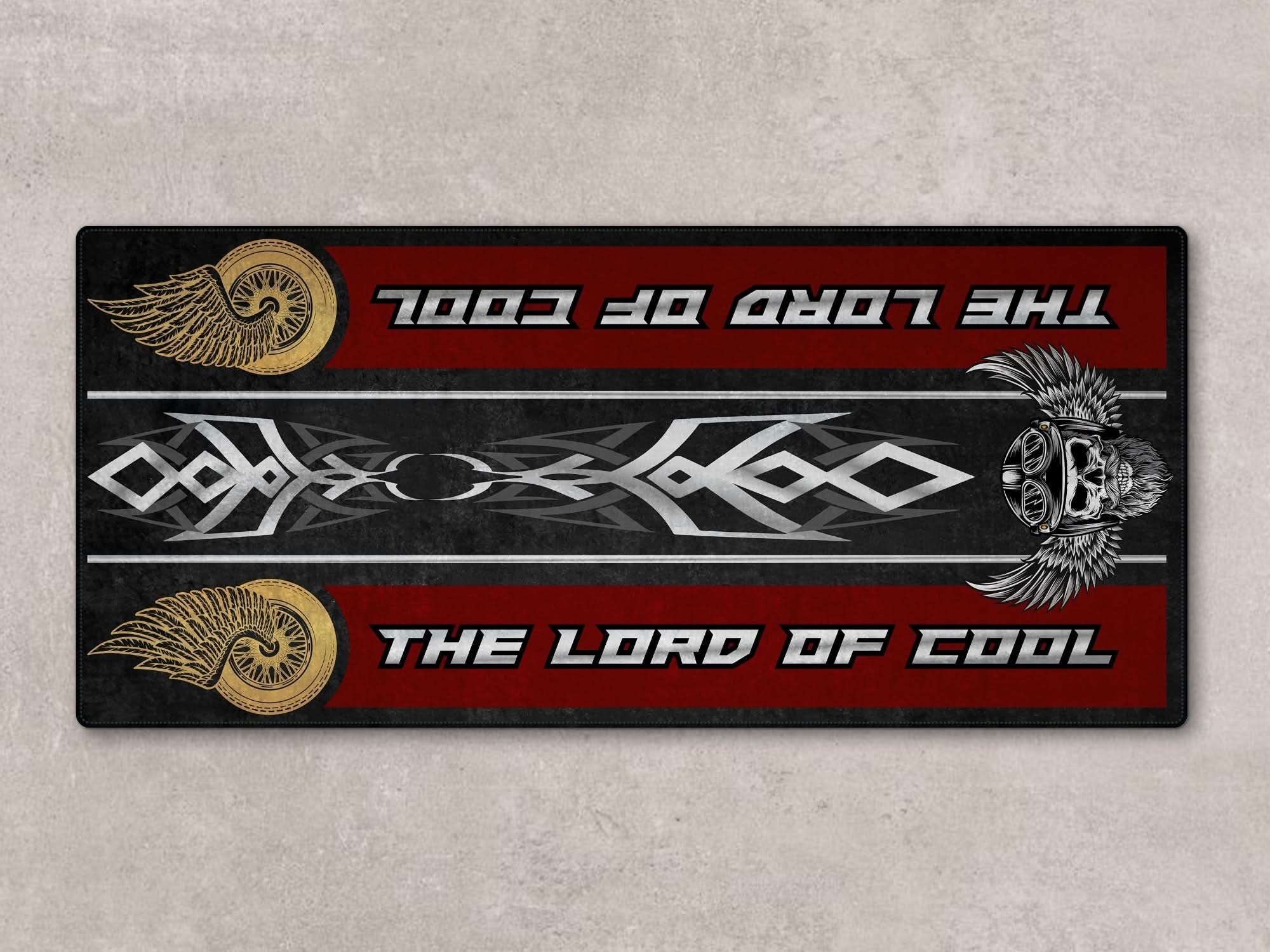 Motorcycle Mat For Cruiser Motorcycle "The Lord of Cool" - MM738