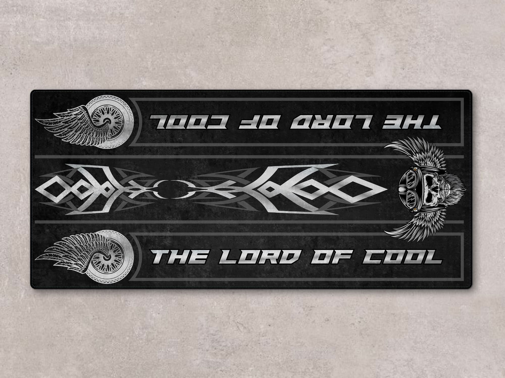 Motorcycle Mat For Cruiser Motorcycle "The Lord of Cool" - MM738