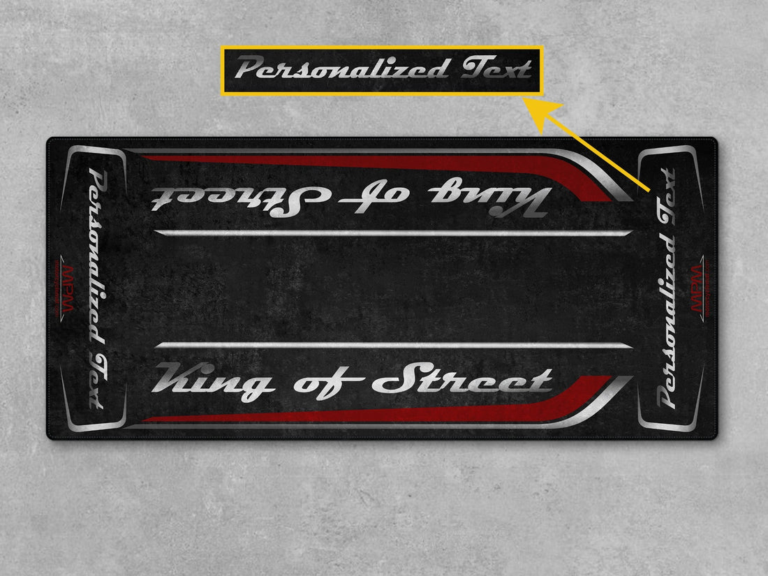 Motorcycle Mat for Cruiser Motorcycle "King of Street" - MM7343