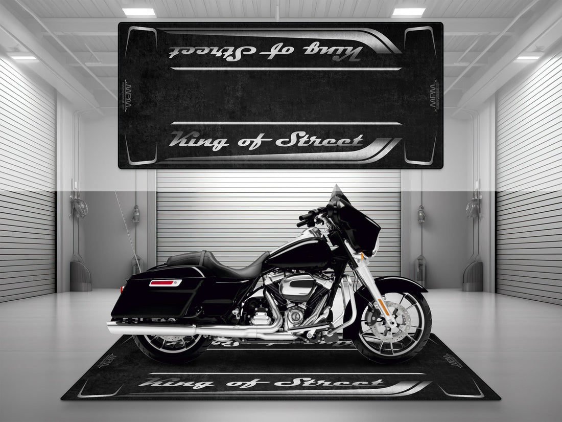 Motorcycle Mat for Cruiser Motorcycle "King of Street" - MM7343