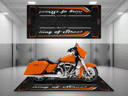 Motorcycle Mat for Cruiser Motorcycle "Special King of Street" - MM7345