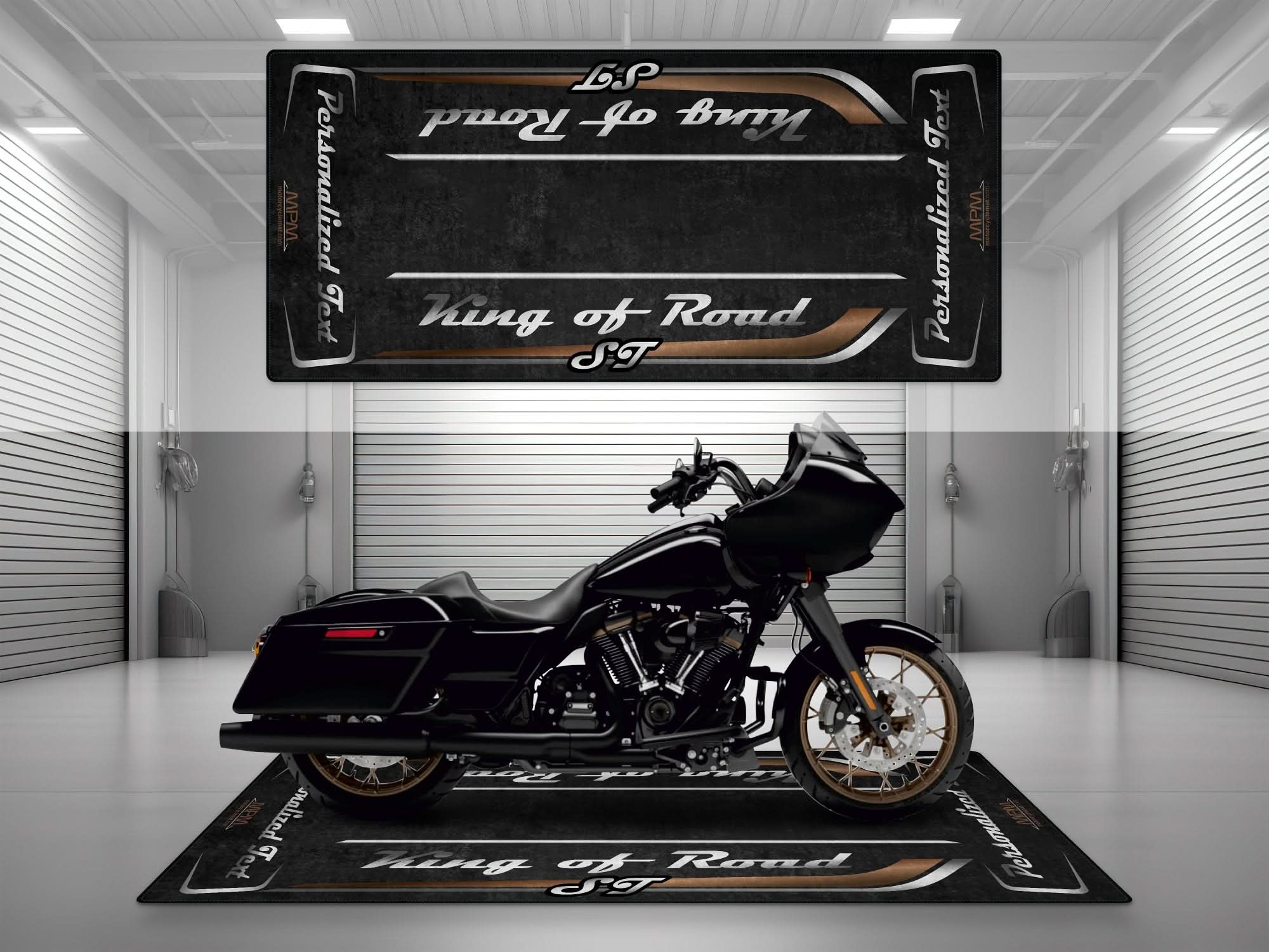 Motorcycle Mat for Cruiser Motorcycle "King of Road ST" - MM7347