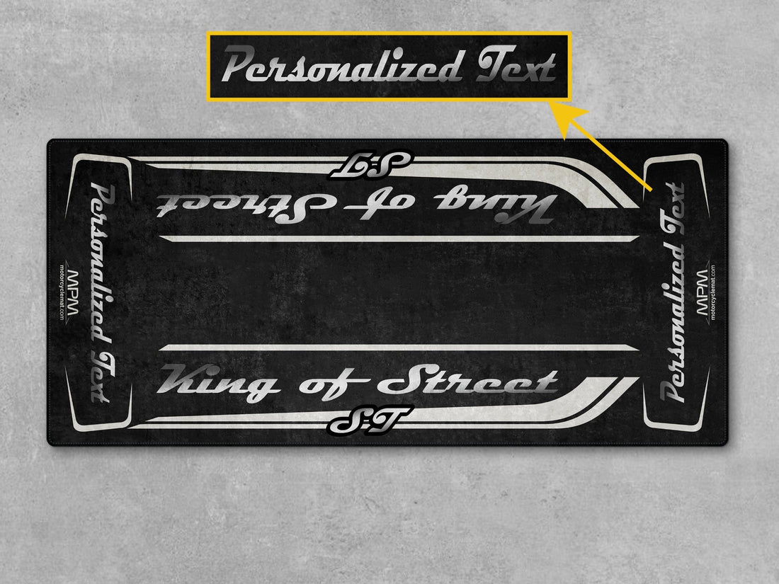 Motorcycle Mat for Cruiser Motorcycle "King of Street ST" - MM7348