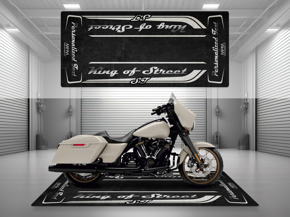 Motorcycle Mat for Cruiser Motorcycle "King of Street ST" - MM7348