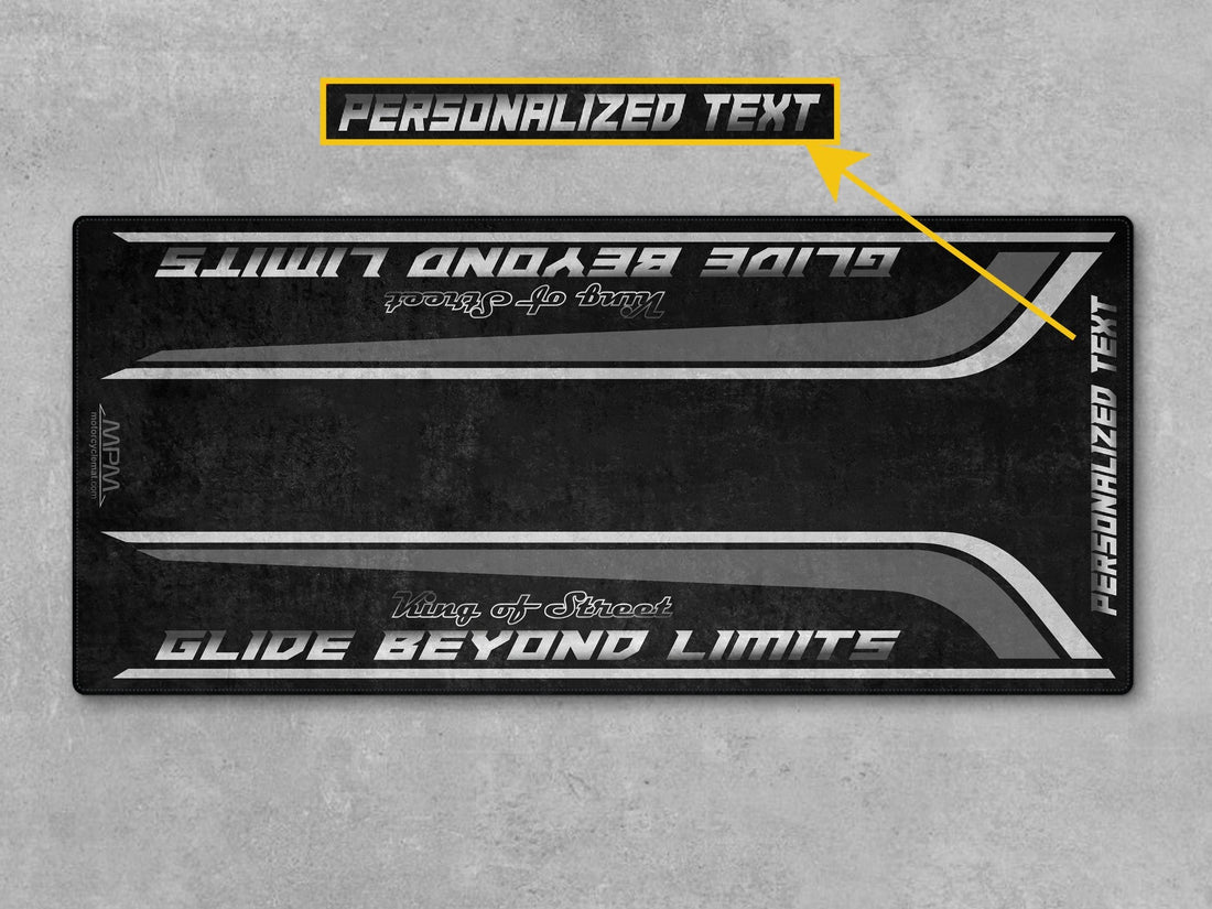 Motorcycle Mat for Cruiser Motorcycle "Glide Beyond Limits - King of Street" - MM7349