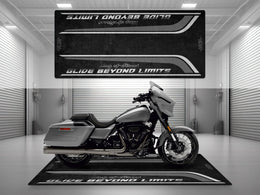 Motorcycle Mat for Cruiser Motorcycle "Glide Beyond Limits - King of Street" - MM7349