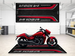 Designed Pit Mat for Suzuki Boulevard M19R Motorcycle - MM7366