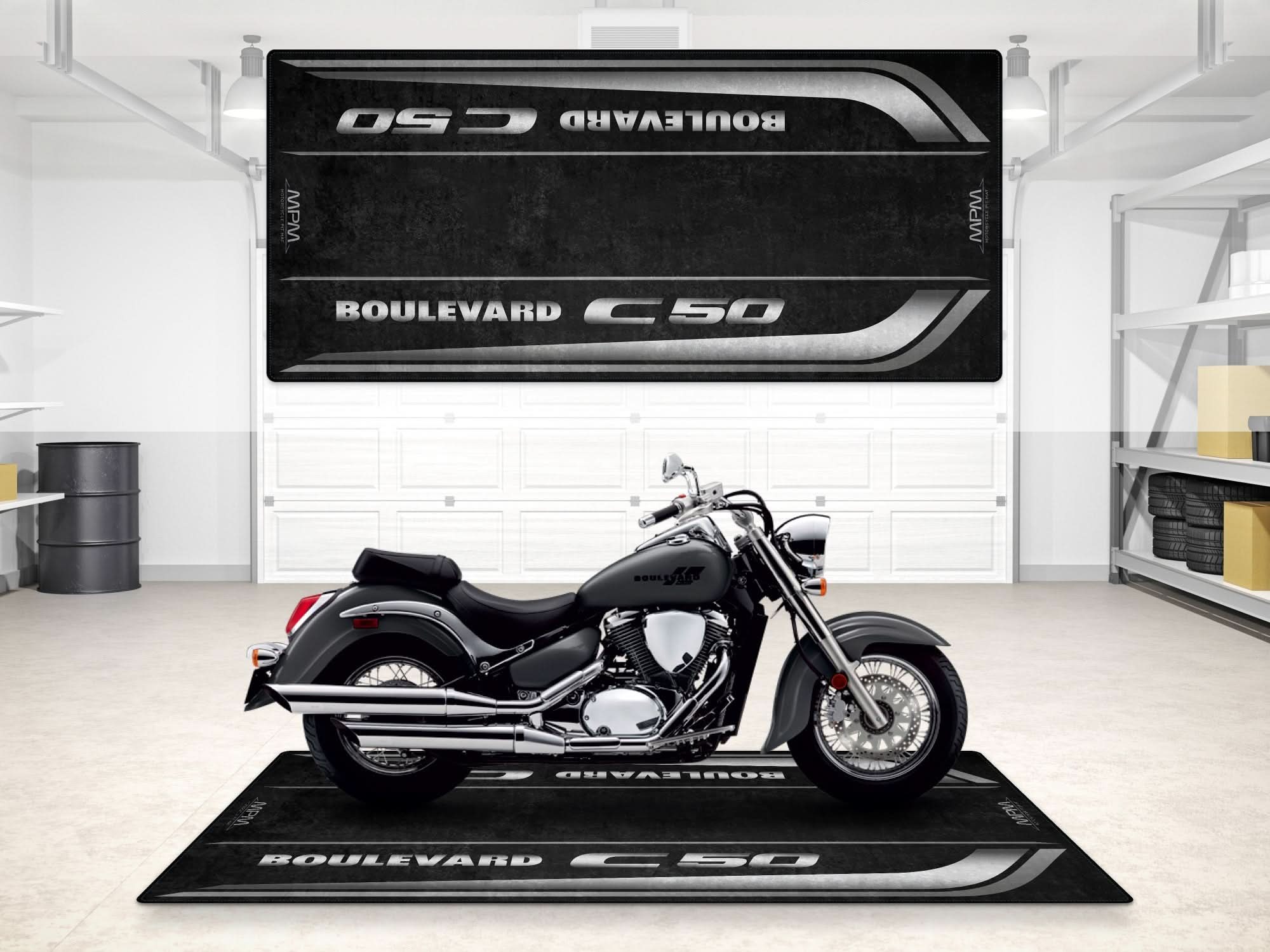 Designed Pit Mat for Suzuki Boulevard C5 Motorcycle - MM7367