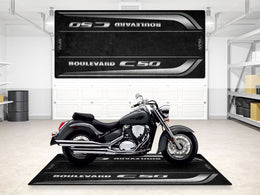 Designed Pit Mat for Suzuki Boulevard C5 Motorcycle - MM7367