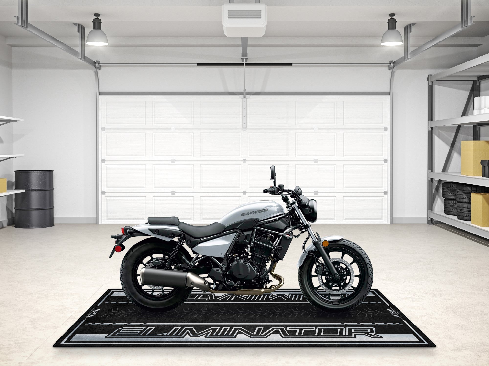 Designed Pit Mat for Kawasaki Eliminator Motorcycle - MM7422