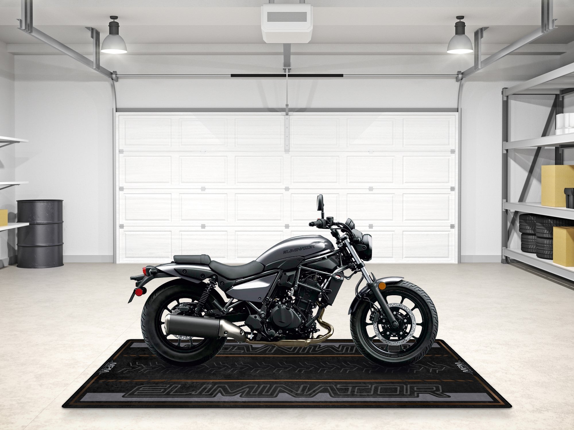 Designed Pit Mat for Kawasaki Eliminator Motorcycle - MM7422