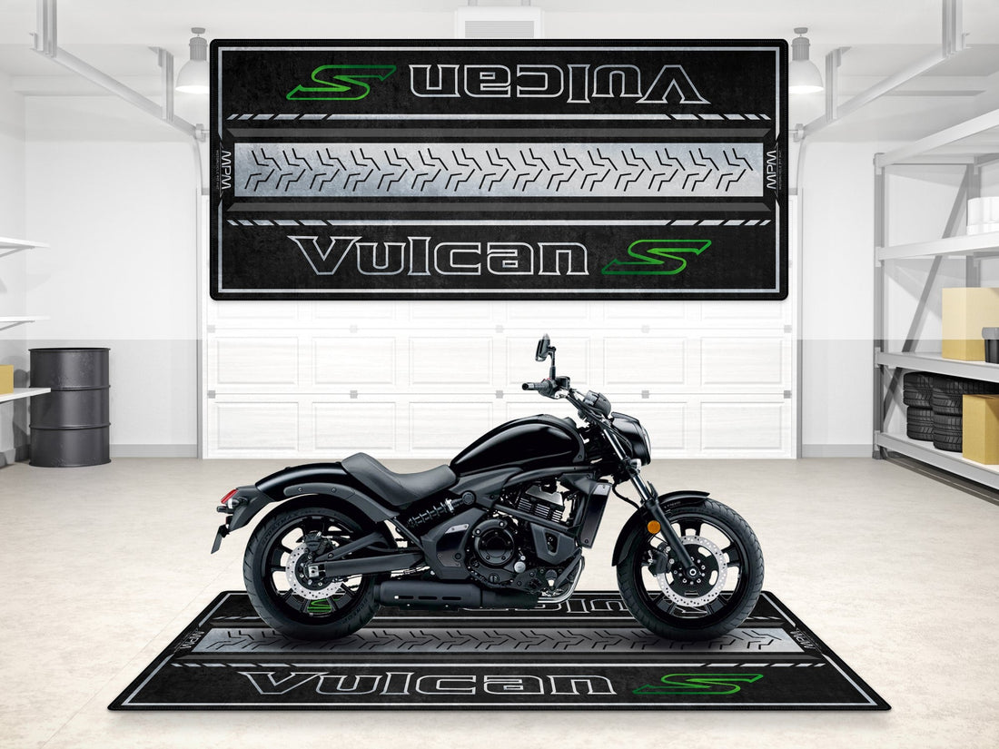 Designed Pit Mat for Kawasaki Vulcan S Motorcycle - MM7424