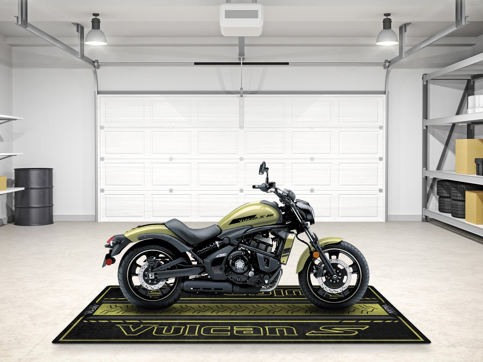 Designed Pit Mat for Kawasaki Vulcan S Motorcycle - MM7424