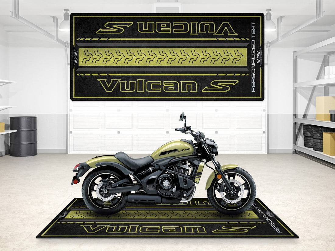 Designed Pit Mat for Kawasaki Vulcan S Motorcycle - MM7424