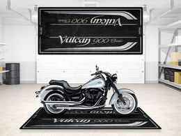 Designed Pit Mat for Kawasaki Vulcan 9 Classic Motorcycle - MM7426