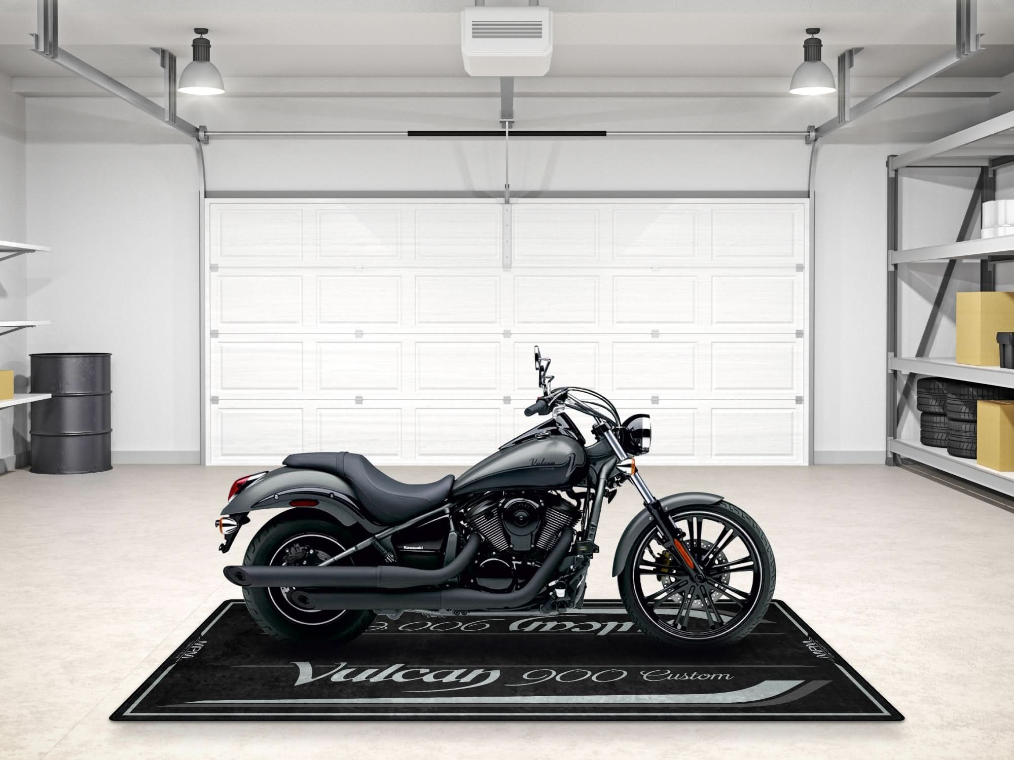 Designed Pit Mat for Kawasaki Vulcan 9 Custom Motorcycle - MM7427
