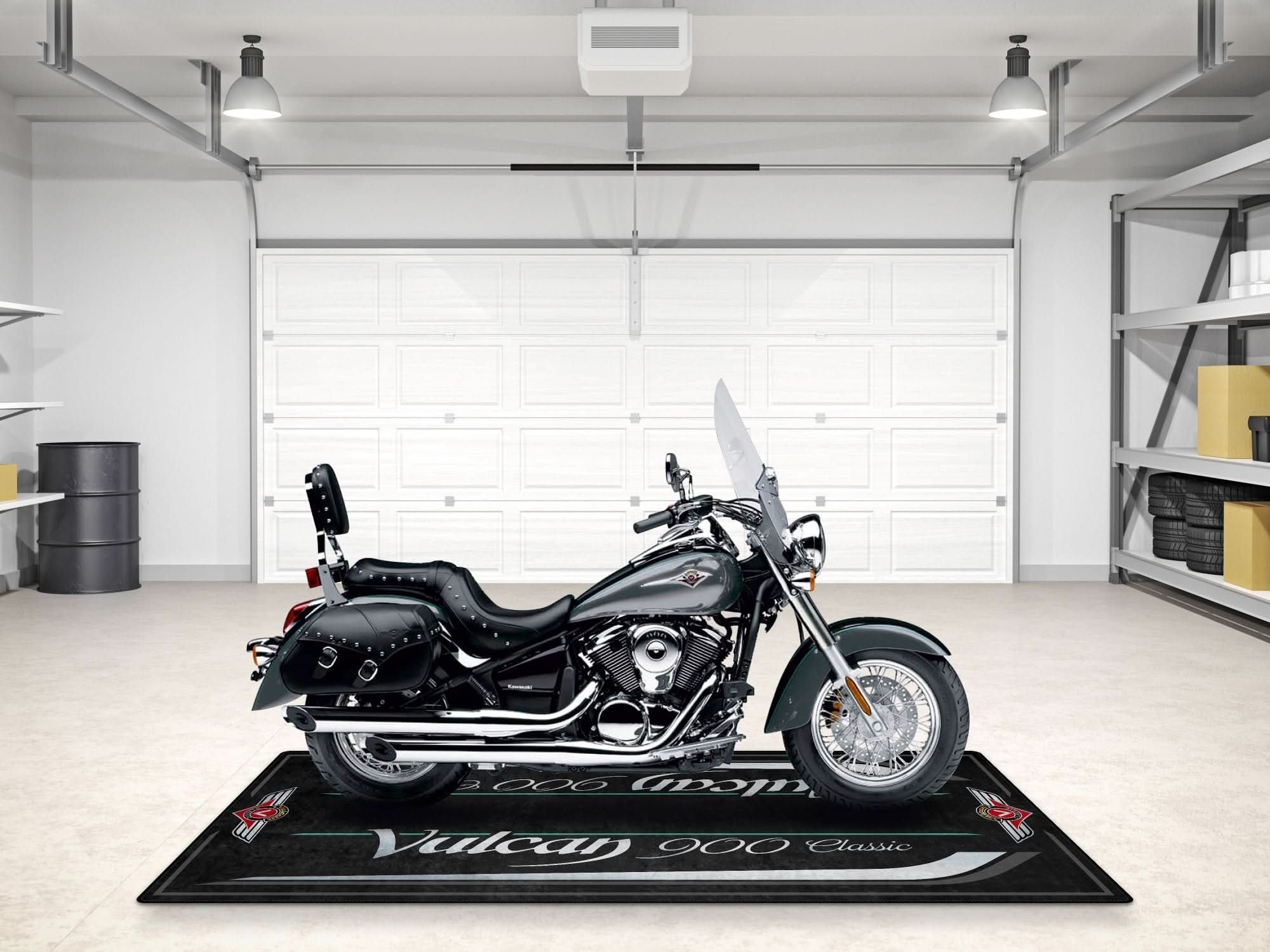 Designed Pit Mat for Kawasaki Vulcan 9 Classic LT Motorcycle - MM7428