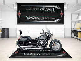 Designed Pit Mat for Kawasaki Vulcan 9 Classic LT Motorcycle - MM7428