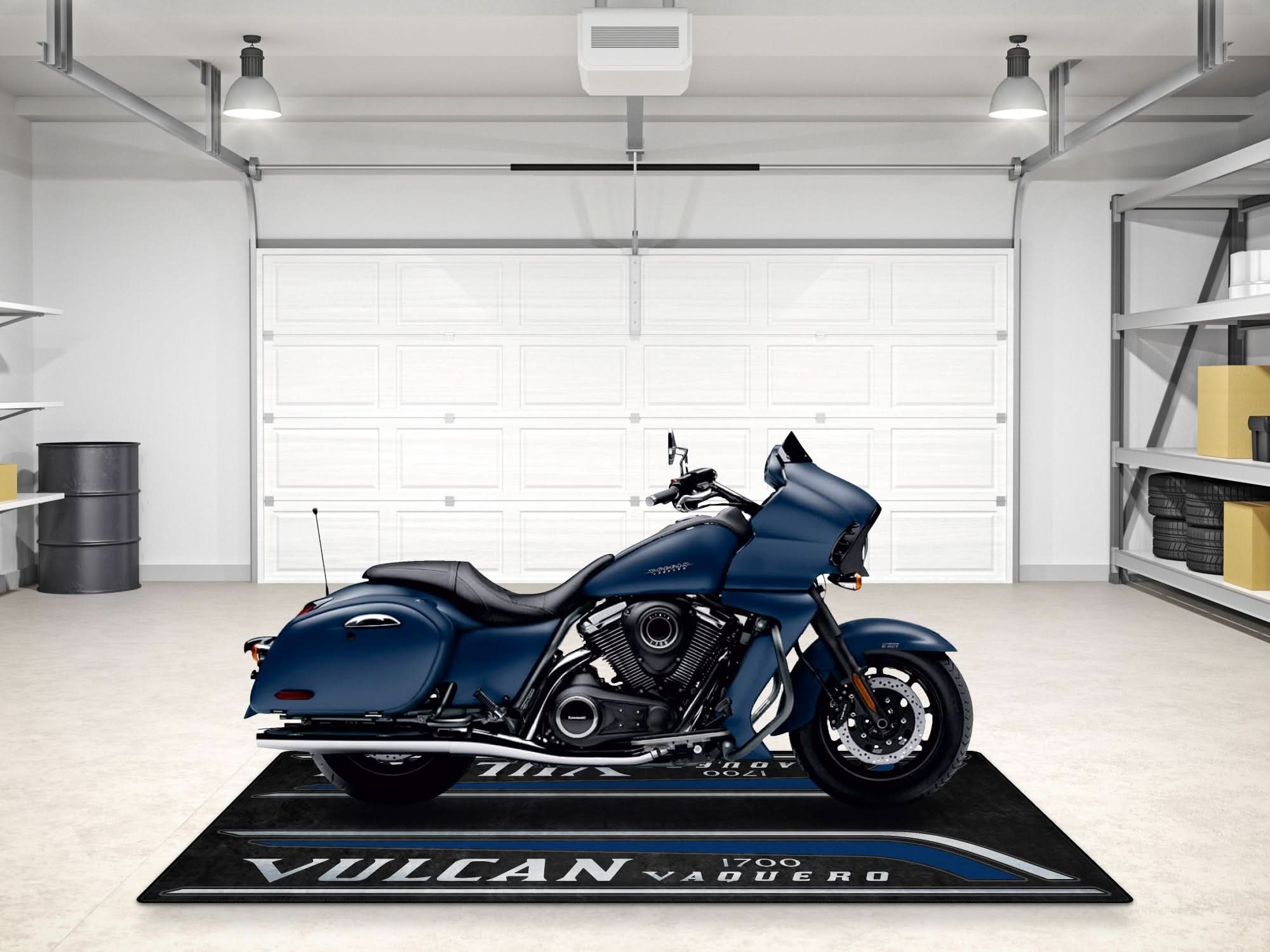 Designed Pit Mat for Kawasaki Vulcan 17 Vaquero Motorcycle - MM7429