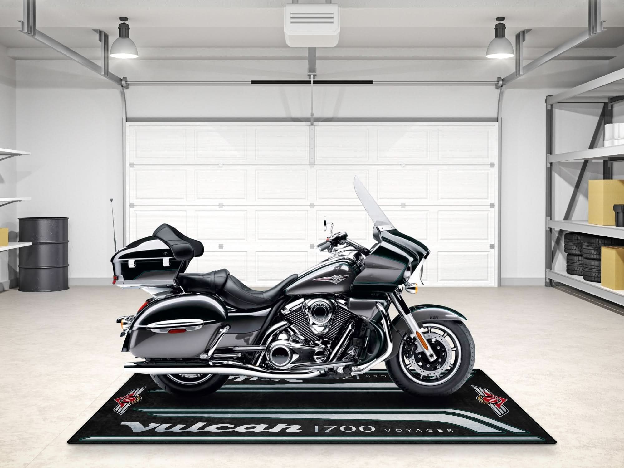 Designed Pit Mat for Kawasaki Vulcan 17 Voyager Motorcycle - MM743