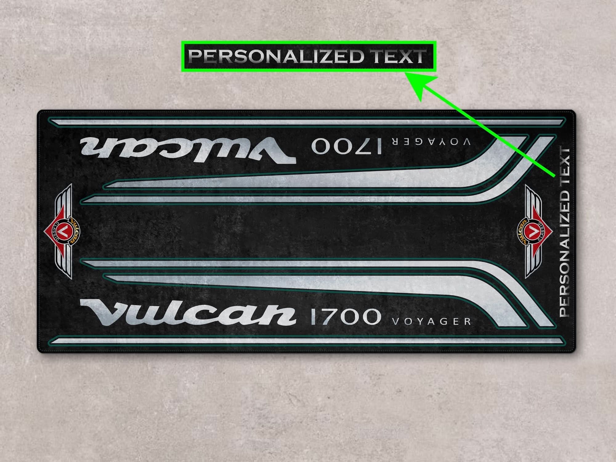 Designed Pit Mat for Kawasaki Vulcan 17 Voyager Motorcycle - MM743