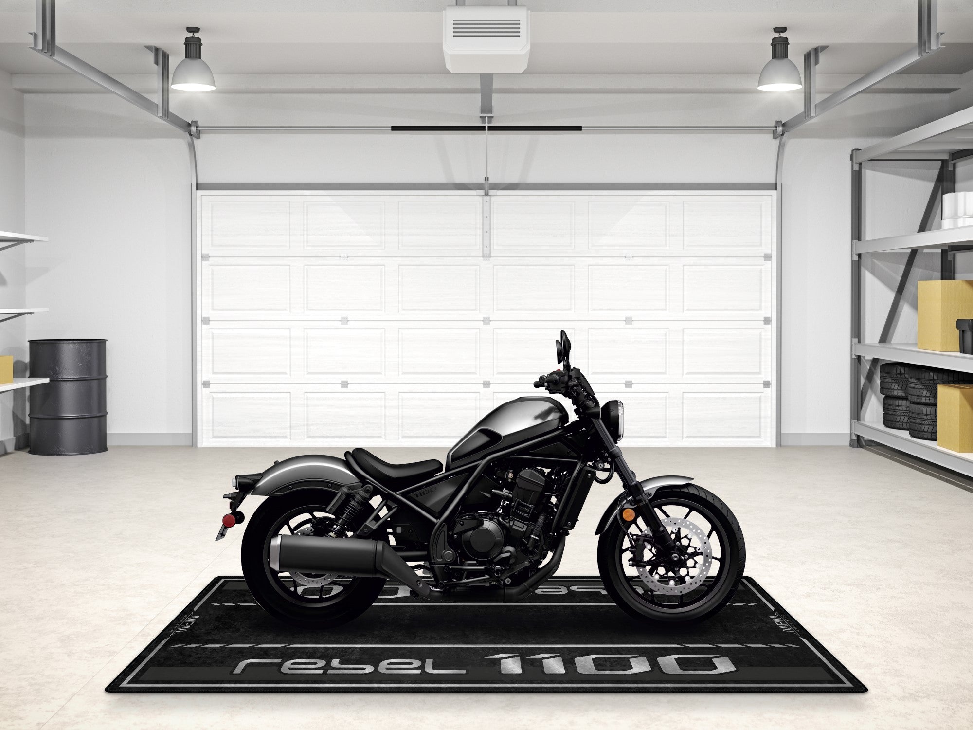 Designed Pit Mat for 224 Honda Rebel 11 Motorcycle - MM7438