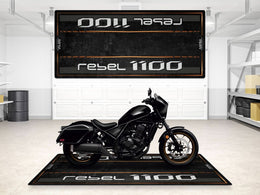 Designed Pit Mat for 224 Honda Rebel 11 Motorcycle - MM7438