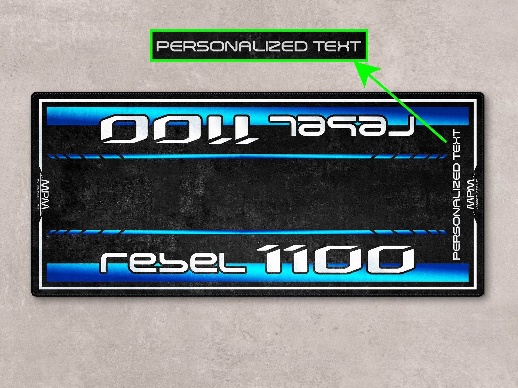 Designed Pit Mat for 224 Honda Rebel 11 Motorcycle - MM7438