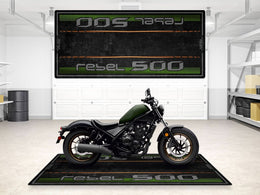 Designed Pit Mat for Honda Rebel 5 Motorcycle - MM7439
