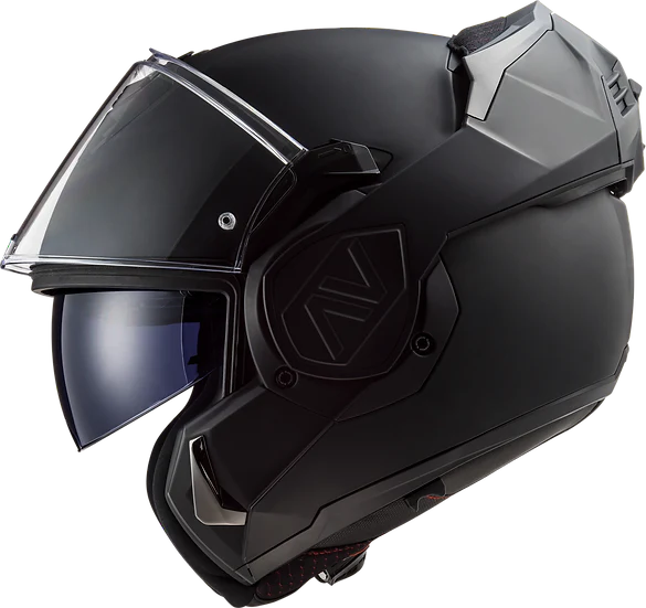 Advant Solid Modular Motorcycle Helmet W/ SunShield Matte Noir Helmets LS2 Helmets