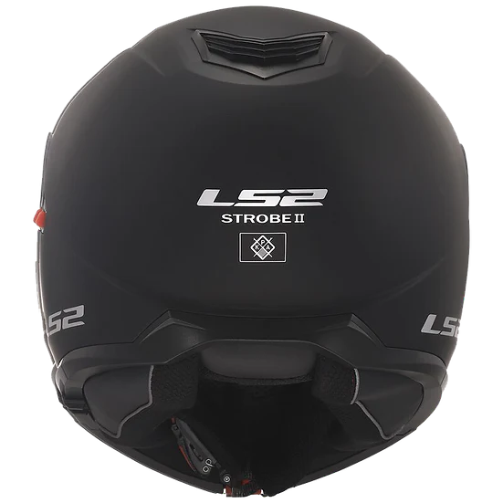 Strobe II Solid Modular Motorcycle Helmet W/ SunShield Matte Black Helmets LS2 Helmets