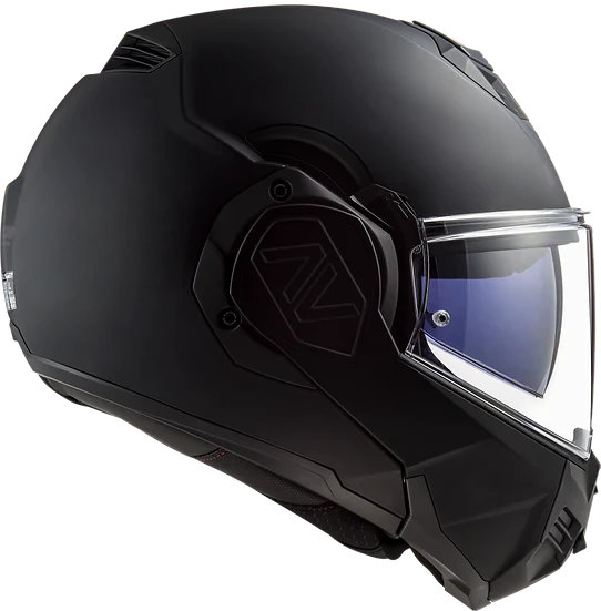 Advant Solid Modular Motorcycle Helmet W/ SunShield Matte Noir Helmets LS2 Helmets