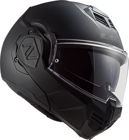 Advant Solid Modular Motorcycle Helmet W/ SunShield Matte Noir Helmets LS2 Helmets