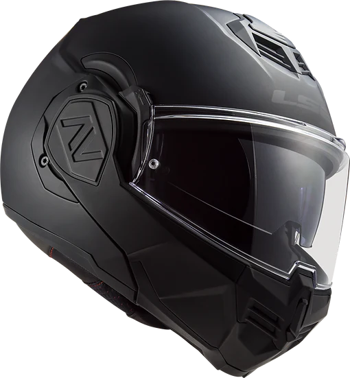 Advant Solid Modular Motorcycle Helmet W/ SunShield Matte Noir Helmets LS2 Helmets