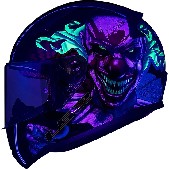 Rapid II Happy Dreams Full Face Motorcycle Helmet Gloss Black Helmets LS2 Helmets