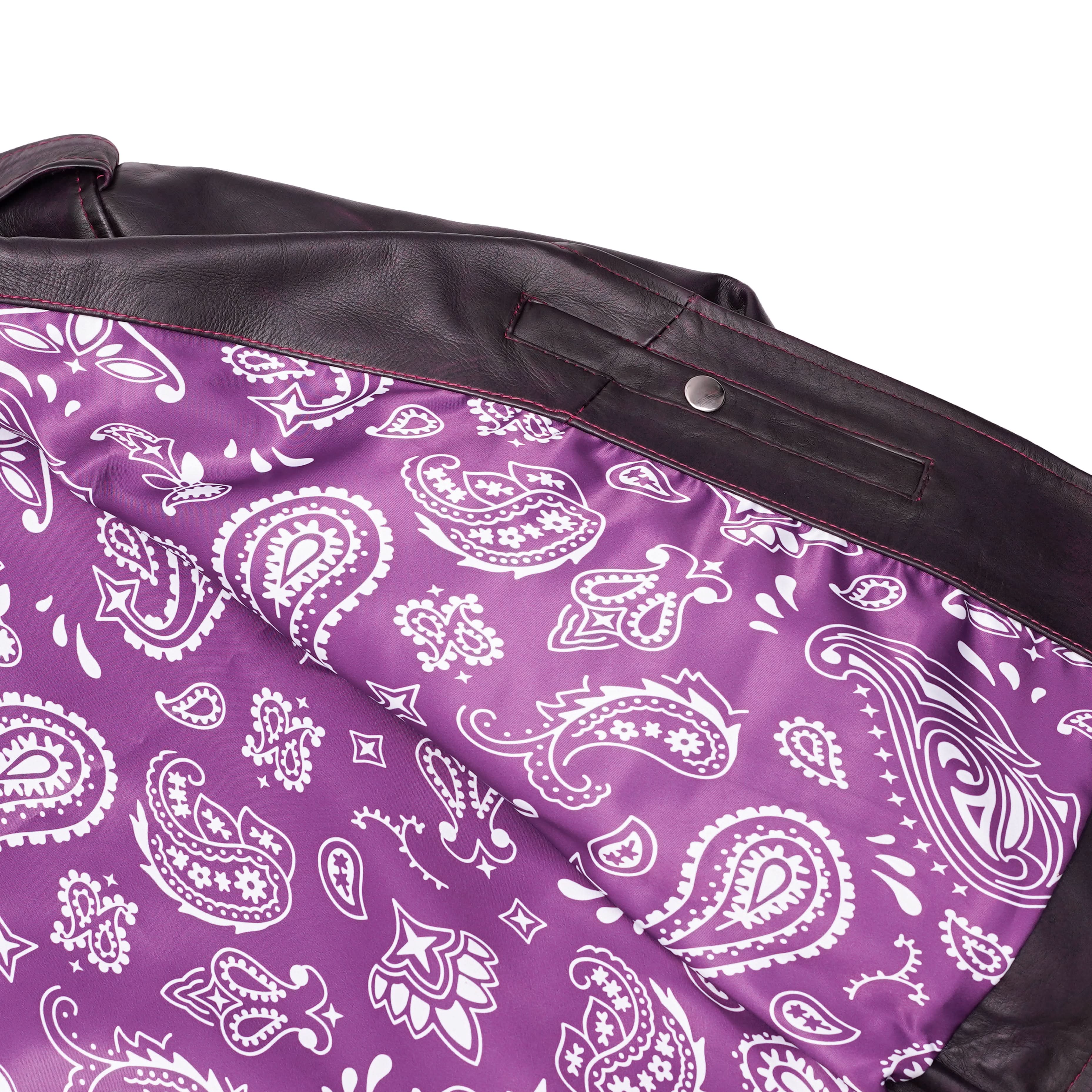 Violet Vixen Women’s Leather Motorcycle Jacket