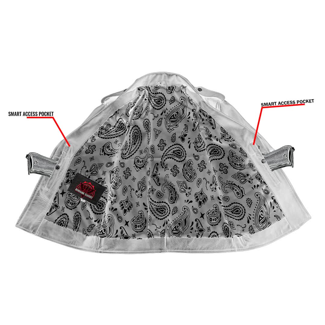 Violet Vixen Women’s Leather Motorcycle Jacket