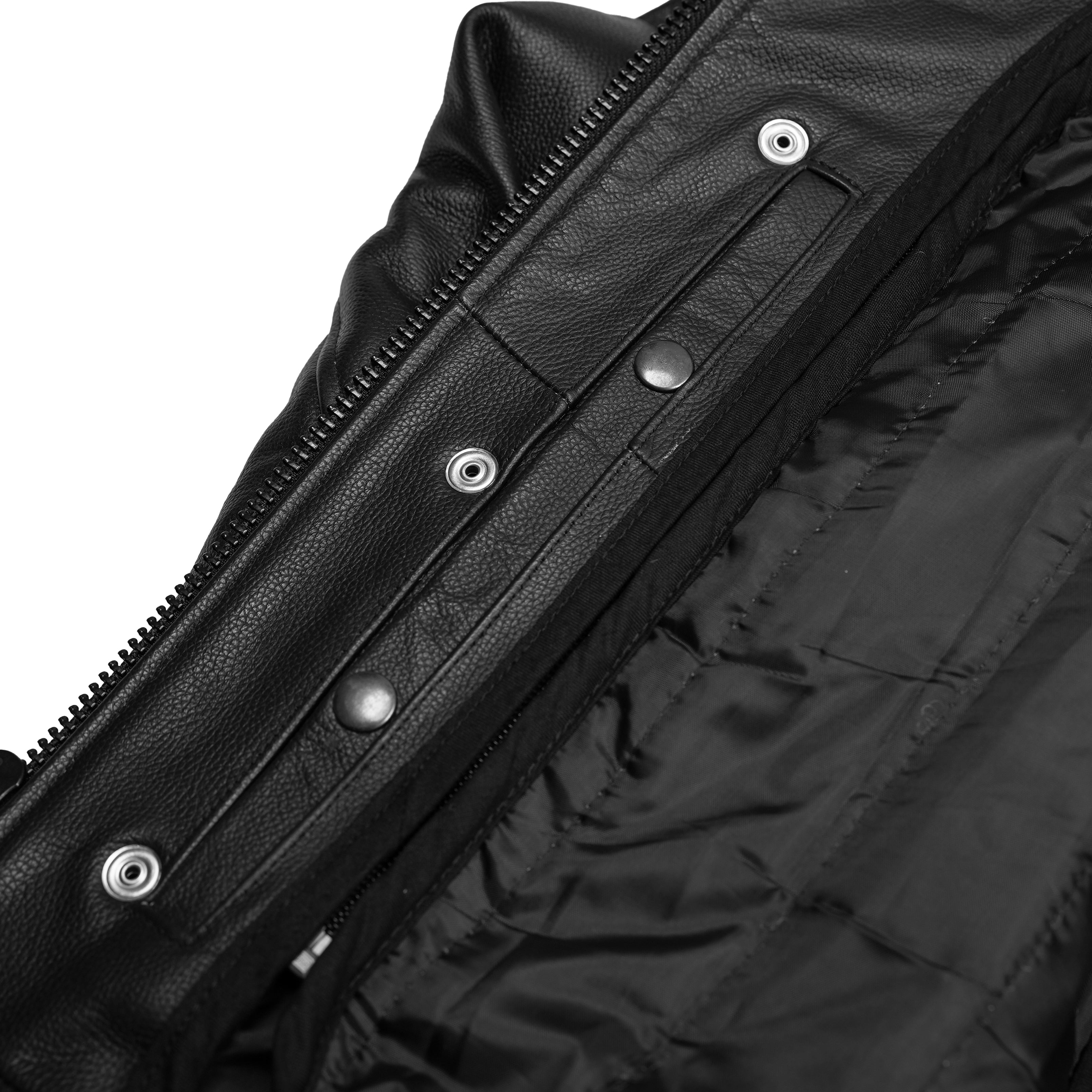 Blackhawk Men’s Leather Motorcycle Jacket
