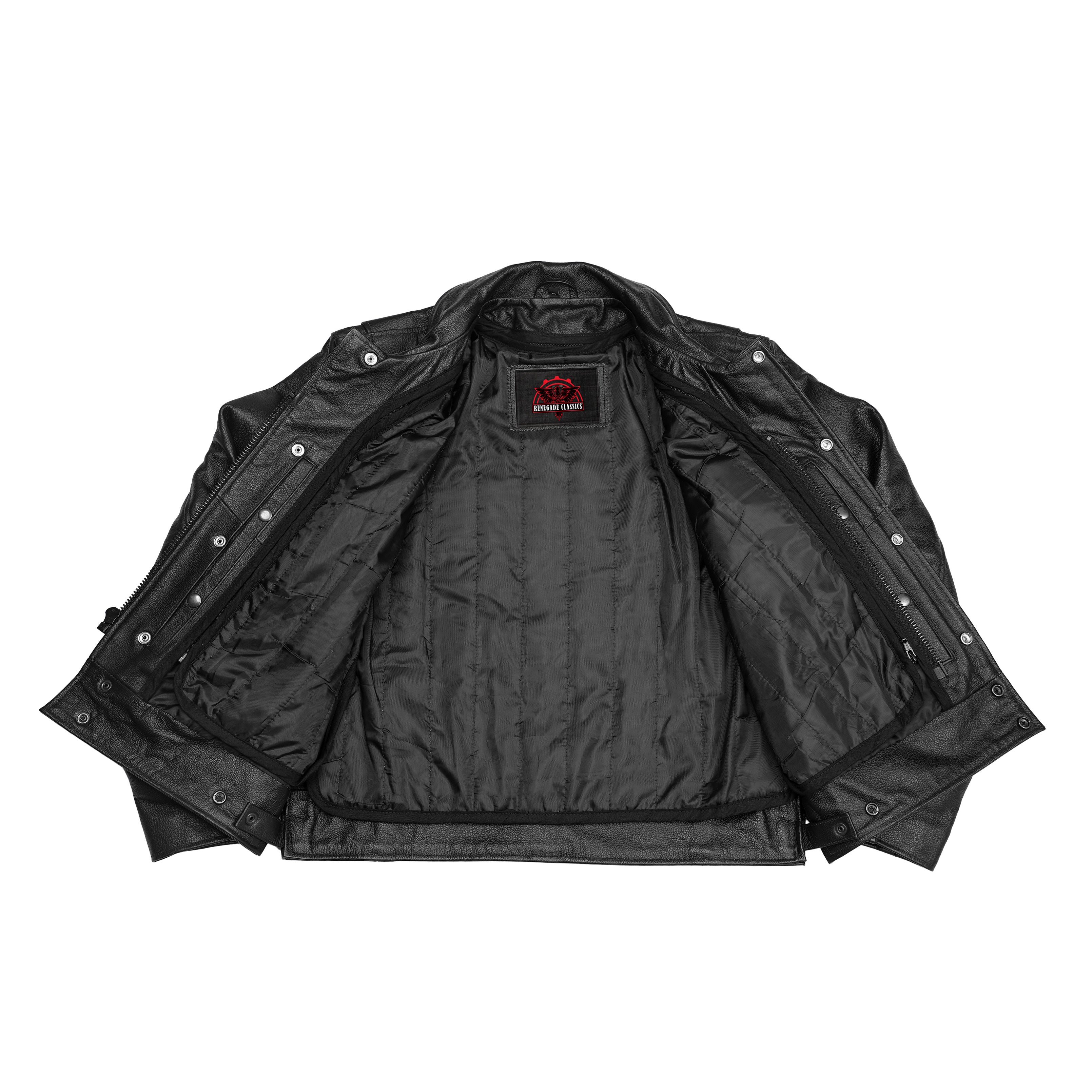 Blackhawk Men’s Leather Motorcycle Jacket