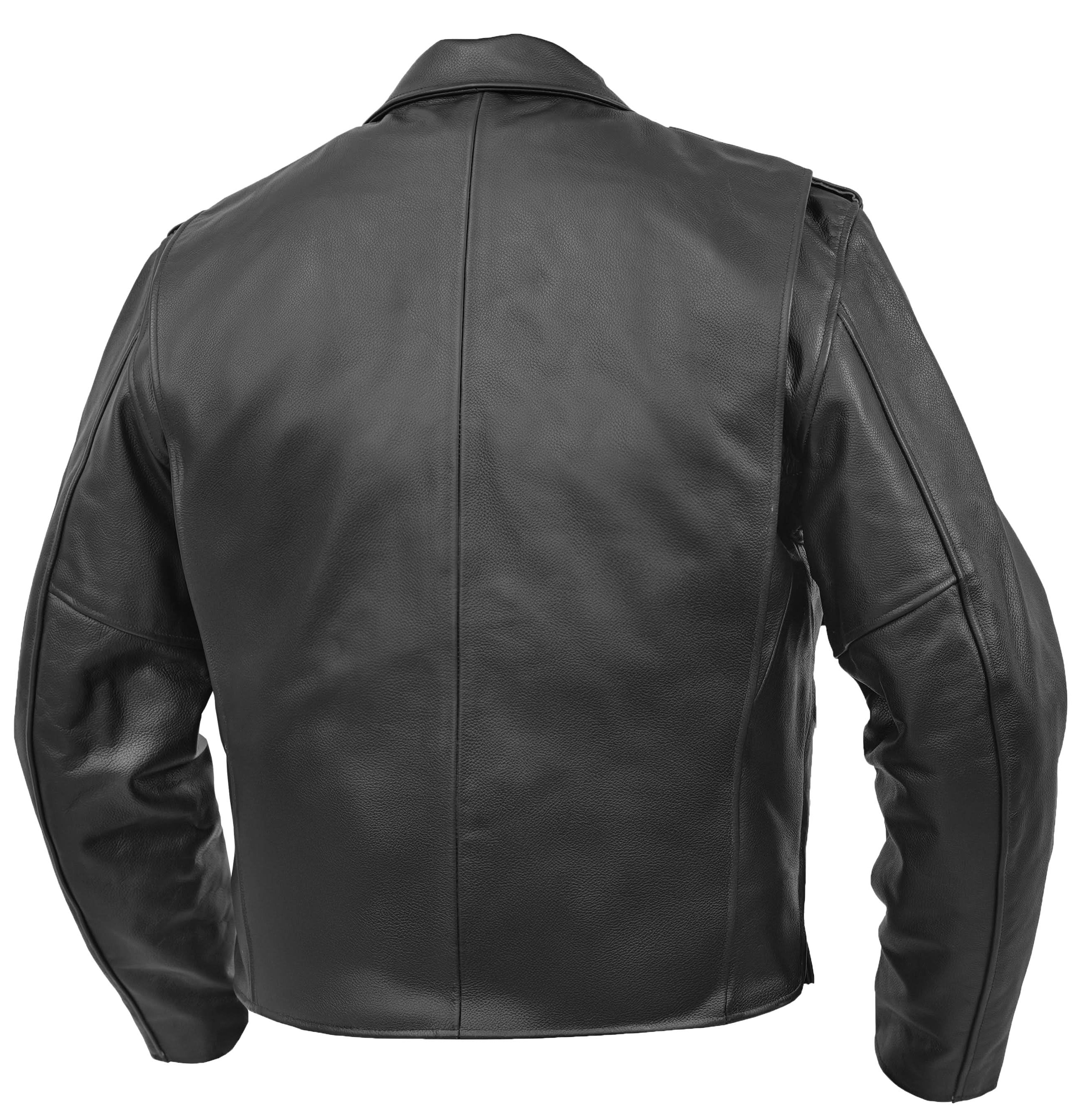 Blackhawk Men’s Leather Motorcycle Jacket