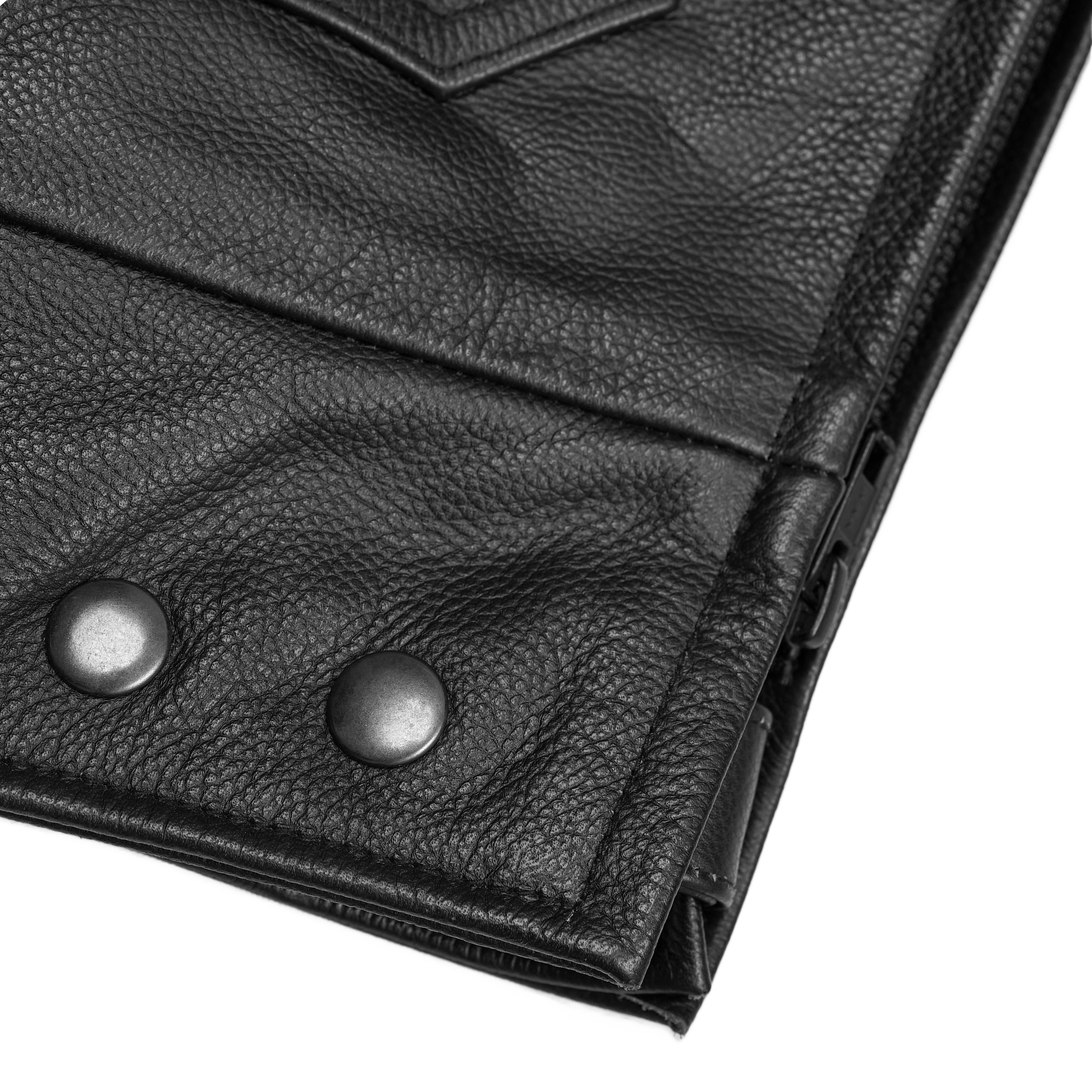 Blackhawk™ Men’s Leather Motorcycle Jacket