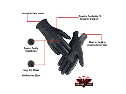 Regal Palm Women's Black Formal Dress Glove