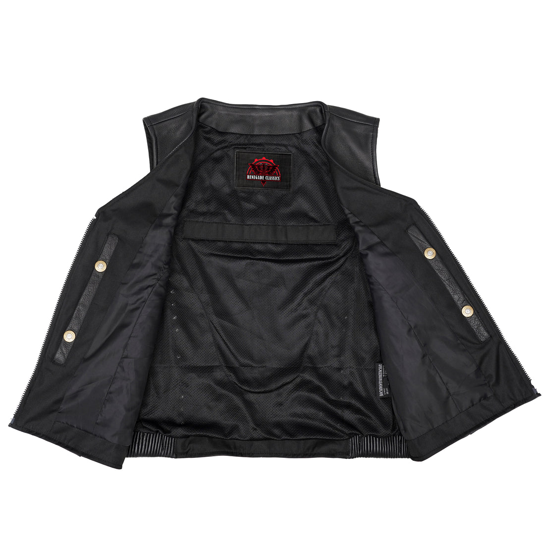 Biker Babe Women's Studded Leather Motorcycle Vest
