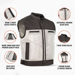 Blaze Men's Motorcycle Mesh Vest