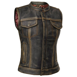 Galaxy Grifter Women’s Leather Vest